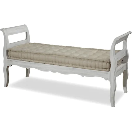 Bed End Bench with Tufted Seat